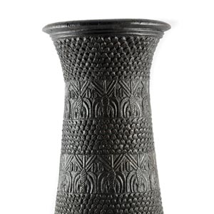 Assyrian Palm Vase, hand patinated bronze